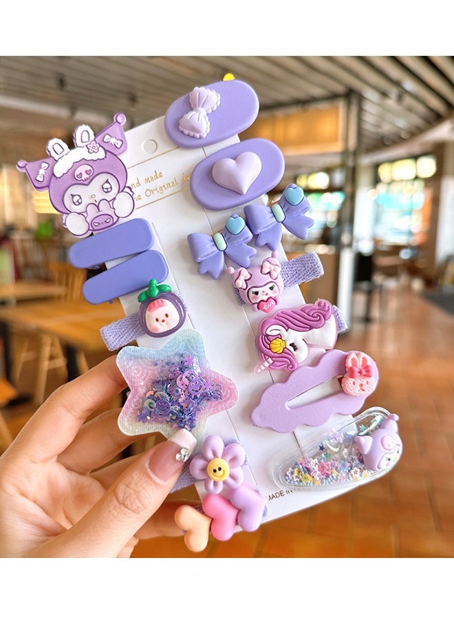 Sanrio Baby hair clips, hairpins, girls' hair accessories, toddler hair accessories, children's styling hair clips, Kuromi, Cinnamoroll, My Melody cute girls' hair clips 42-piece set - Image 4